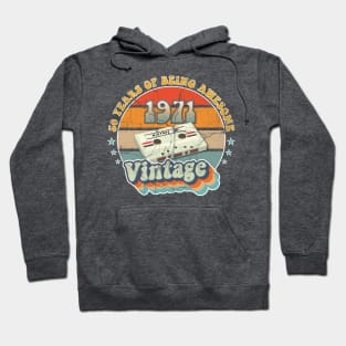 Vintage 50 Years Old Birthday Classic Cassette - 1971 Hoodie